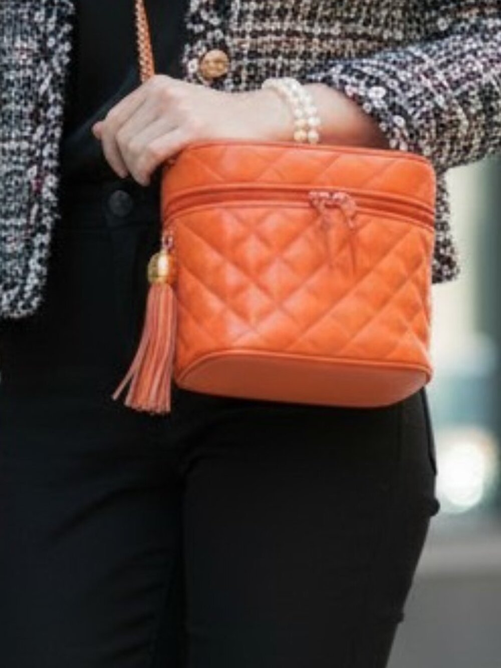 Vintage Quilted Crossbody Bag